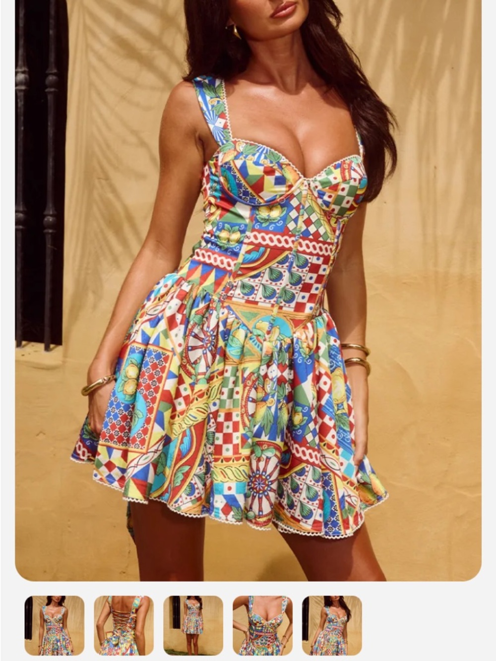 NEW Runaway the Label JOELLE MINI DRESS PHAEDRA PRINT